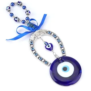 Blauer Böser Blick, Segensamulett, Dekoration, Amulett-Anhänger, Türkischer Wandbehang, Heimdekoration, Beschützer, Muslimisches Auge, Koran-Teppich, Ornament, Einweihungsgeschenk