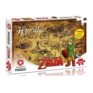 WIN45490 - Zelda: Hyrule Feld - 1000 Teile Puzzle, für 1+ Spieler, ab 10 Jahren