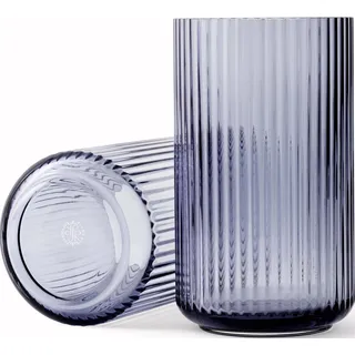 Lyngby Vase 38 cm blue aus Glas