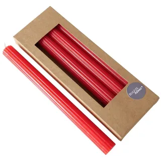 Boltze Classic Stabkerze 25 cm rot 4 St.