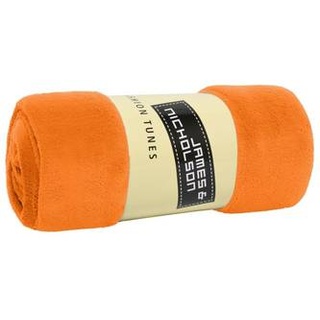 Microfibre Fleece Blanket Flauschige und vielseitig verwendbare Fleecedecke orange, Gr. one size