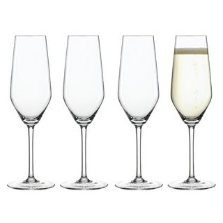 Spiegelau Sektgläser Style 4670187 Champagnerflöte, 240ml, 4 Stück