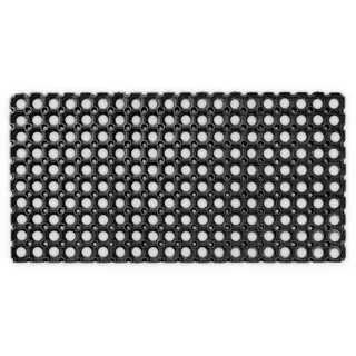 ANRO Ringgummimatte 40 x 80 cm Schwarz