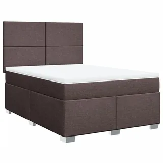 vidaXL Boxspringbett 140 x 200 cm Dunkelbraun