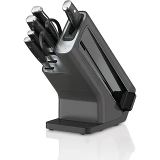 Ninja StaySharp Messerblock mit Schleifer Silber/Schwarz