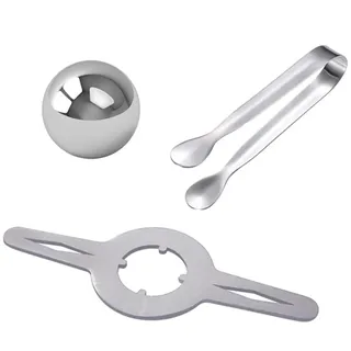 Jooehyer Italienischer Eisball, Schnelles Abkühlen, Extrahieren Von Espresso Zur Erhaltung des Aromas, Eisballhalter-Set, 3-Teilig