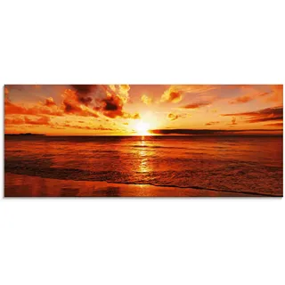 ARTland Sonnenuntergang Glas 125x50 cm