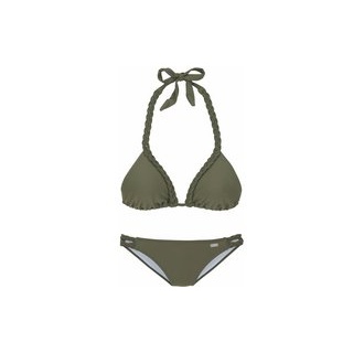 BUFFALO Triangel-Bikini Damen oliv Gr.34 Cup A/B