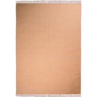 Wollteppich MORGENLAND "Kelim Teppich handgewebt gold" Teppiche Gr. B/L: 140 cm x 200 cm, 6 mm, 2,8 m2, 1 St., goldfarben (gold) Kelimteppich Kelim-Teppiche Kurzflor