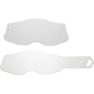 HZ Unisex – Erwachsene Seecle SE-41S112-HZ Transparente Linse + 10 Abreißungen kompatibel für Maske 100% RACECRAFT 2 / STRATA 2 / ACCURI 2 / Mercury 2, durchsichtig, Einheitsgröße
