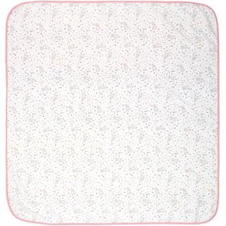 Musselin-Schmusedecke Hase (120X120) In Weiß/Rosa