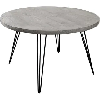 Esstisch SCORPION 80cm - schwarz grau - Mangoholz - handgefertigt