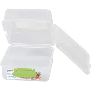 4x Sistema Cube To Go, Lunchbox, Pink, Transparent