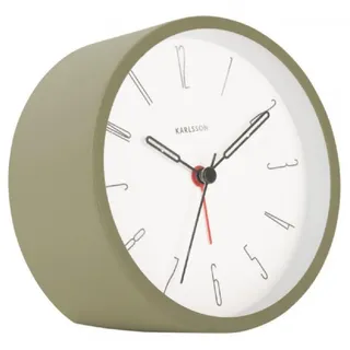 Karlsson Uhr Wecker Belle Numbers Eisen Moss Green