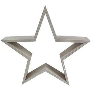 sesua Dekostern Deko Holzstern Stern Weihnachtsstern Fensterdeko Tischdeko weiß Ø 30 cm