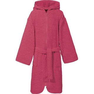 Erwin Müller Kinderbademantel Kinder-Kapuzenbademantel, Rückenlänge: 75 cm, Frottier, mit Kapuze, V03, Walk-Frottier Uni rosa Rückenlänge: 75 cm | 122/128
