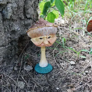 Gartendeko Balkon Deko Garten Draußen Outdoor Terrassen Zubehör Terassendeko Gartenfiguren Geschenk Gartenstatuen Balkondeko Skulptur Gartenzubehör Figuren Gartendekoration Gartenfigur Lustige Pilze
