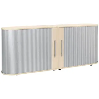 Geramöbel Flex Aktenschrank 200 x 83 x 40 cm silber