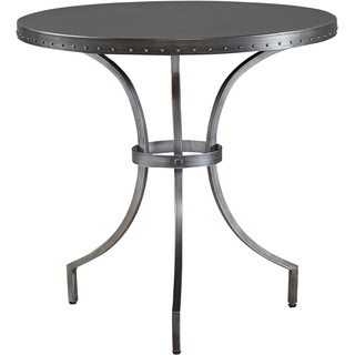 Beistelltisch LEONIQUE "Curated" Tische Gr. B/H/T: 61 cm x 61 cm x 61 cm, grau (chrom) Beistelltische Tisch im Industrial Style, Gestell aus Metall