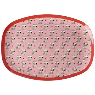 Rice Rechteckiger Teller 30 x 22 cm pink