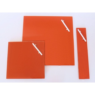 Corkline Glas Magnettafel orange, 50x50 cm, Memoboard