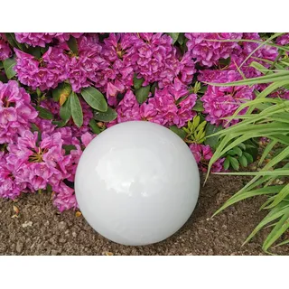 Jürgen Bocker - Gartenambiente Dekokugel Dekorationskugel Edelstahl weiß poliert 15-40 cm Gartendekoration Ø 15 cm