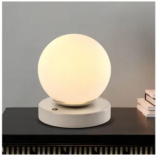 LQWELL LED Tischleuchte Nachttischlampe/Nachttischleuchte 3 Dimmstufen USB Wiederaufladbar, LED fest integriert, warmweiße(3000K) weiches Licht, Lichtintensität einstellbar, angenehme Beleuchtung Schreibtischlampe Esstischlampe, für Drinnen Wohnzimmer Schlafzimmer Abendessen Hotel
