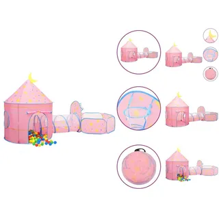 vidaXL Spielzelt Spielzelt für Kinder Rosa 301x120x128 cm Bällebad Tunnelzelt rosa
