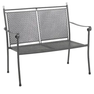 MWH Das Original Excelsior 2-Sitzer 154 x 42 x 0 cm Eisengrau