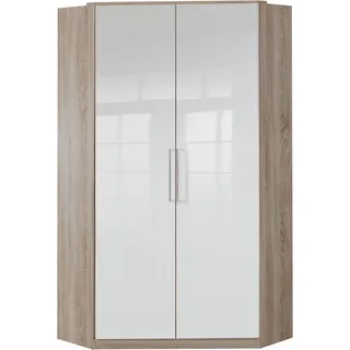 WIMEX Greven Eckkleiderschrank 199 cm weiß/braun