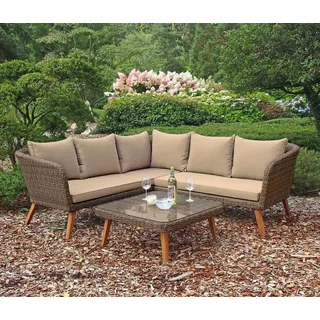 Garden Pleasure Pamplona Lounge-Set anisbraun