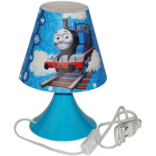alles-meine.de GmbH Tischlampe Thomas die Lokomotive - 29 cm hoch - Tischleuchte für Kinder Kinderzimmer - Jungen Eisenbahn Lok Zug - Nachttischlampe Lampe Stehlampe