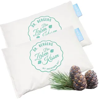 2er-Set Bio-Zirbenkissen Träum süss 30x20cm, Duftkissen - Zirbenspäne-Kissen zur Entspannung, wohltuend & beruhigend - Kissenbezug Bio-Baumwolle