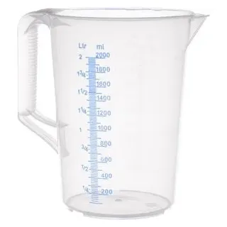 Contacto Messbecher 3078/200, 2 Liter, Kunststoff, unzerbrechlich und sterilisierbar