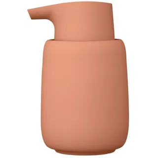 blomus Seifenspender -SONO- Eleganter Dosierspender: Minimalistisches Design, Soft-Touch, 250ml Fassungsvermögen, Langlebig, Pflegeleicht, Modern, Kompakt braun