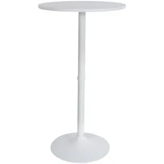 CHEFGASTRO® Stehtisch Bistrotisch eckig (1-St), In- & Outdoor wetterfest Gastro Stehtisch Gartentisch weiß