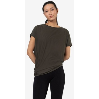 SUPER.NATURAL T-Shirt asymmetrisch geschnittenes W YOGA LOOSE TEE für Damen grün XSsuper.natural