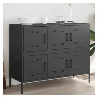 vidaXL Sideboard 100,5 x 79 x 39 cm Schwarz