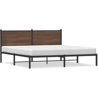 vidaXL Metallbett 160 x 200 cm Braun