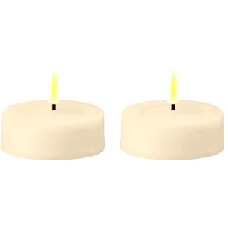 Maxi Teelicht LED creme 2 Stück