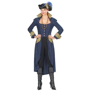 andrea-moden Kostüm Piraten Mantel für Damen - Dunkelblau / Gold blau 44/46
