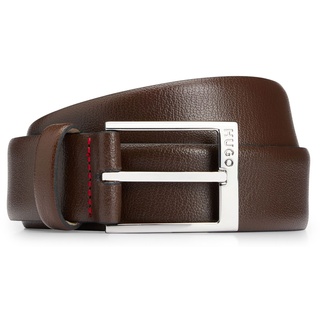 HUGO Gellot Sz35 Leather Belt W125 Dark Brown