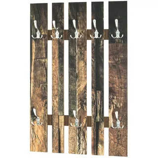 Haku-Möbel Wandgarderobe Parkett Braun