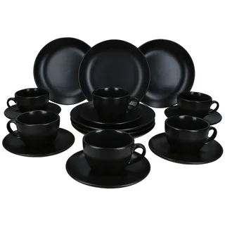 Mambocat Panther Kaffeeservice 18-tlg. schwarz