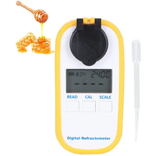 Honig-Digital-Refraktometer, hochgenaues Hand-Taschen-Honig-Refraktometer, Energiesparen für Bienenwerkzeuge Zuckergehalt, Baume, Wasser