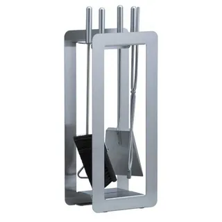 Heibi Kaminbesteck Edelstahl 22,5 x 16 x 59 cm Silber