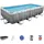 Set 488 x 244 x 122 cm inkl. Filterpumpe grau Rattanoptik