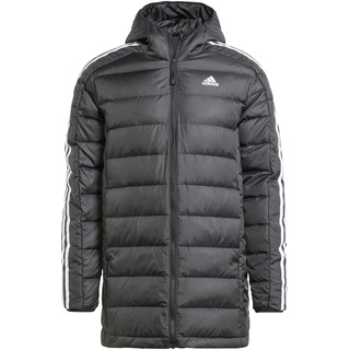 Adidas Herren Essentials 3-Streifen Light Down Hooded Parka Daunenjacke