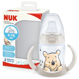 NUK First Choice Learner Cup Sippy Cup | 6-18 Months | Temperature Control | Leak-Proof Silicone Spout | Anti-Colic Vent | BPA-Free | 150ml