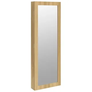 vidaXL Schmuckschrank mit Spiegel Wandmontage 37,5x10x106 cm